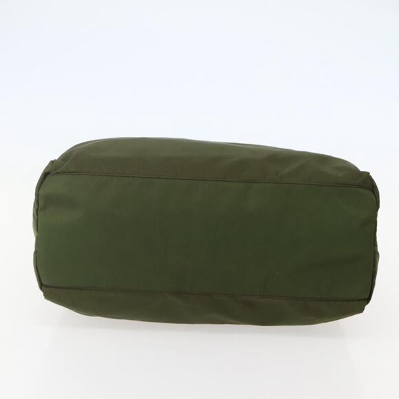 PRADA Hand Bag Nylon Khaki Silver - Picture 9 of 13